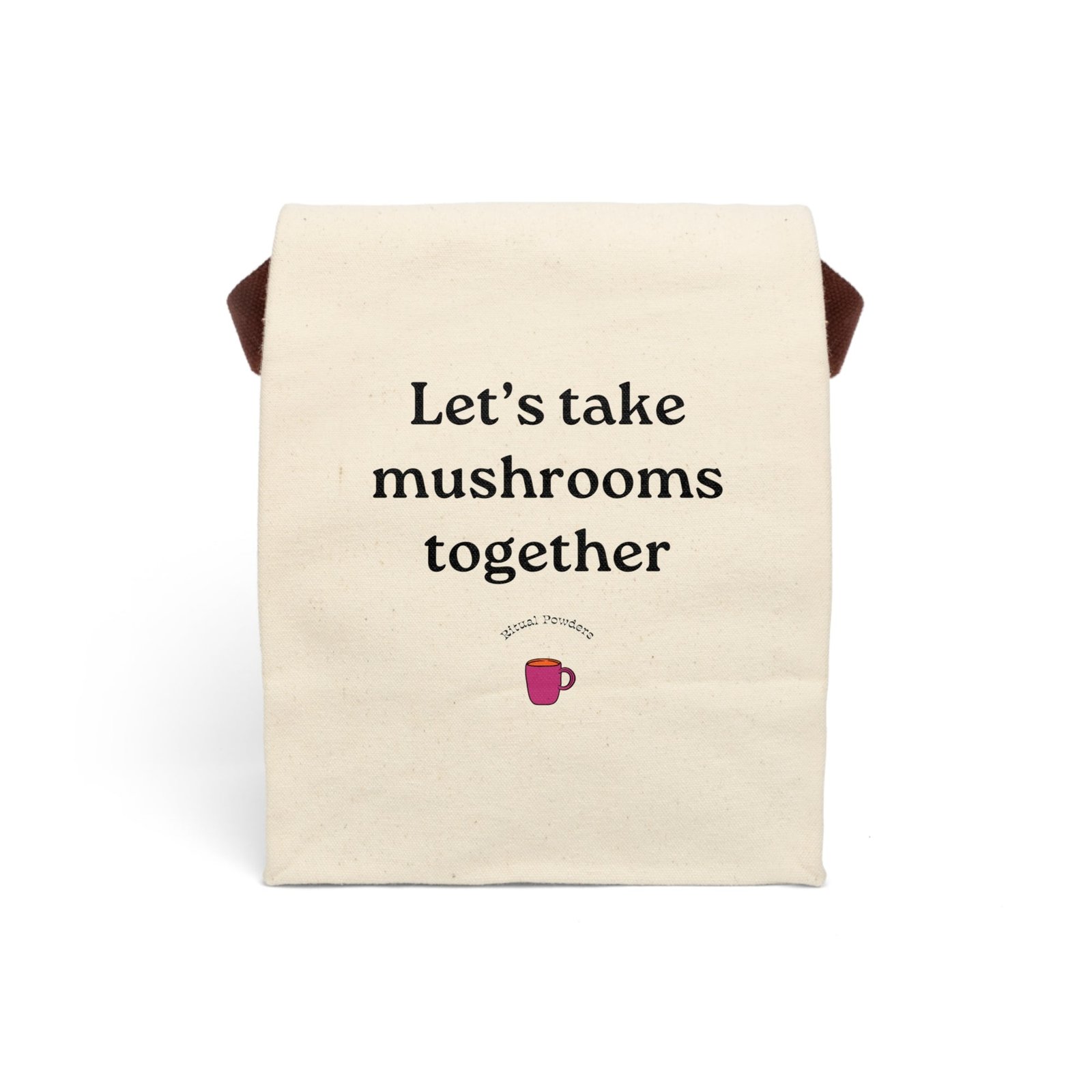 Canvas Lunch Bag With Strap